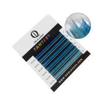 Ресницы Professional Fantasy (бирюзово-синий) Oko Lashes
