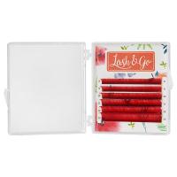 Цветные ресницы Lash&Go (Лэш енд гоу) микс Красный 6 линий
