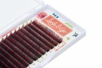 Омбре ресницы Lash&Go (Лэш гоу) (микс) Красный, 16 линий