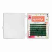 Цветные ресницы Lash&Go (Лэш енд гоу) микс Зеленый 6 линий