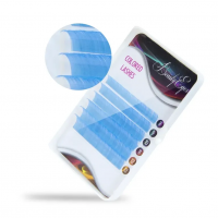 Небесно-голубые (Sky blue) ресницы Beauty Eyes (Бьюти айс), миксы длин, 6 лент