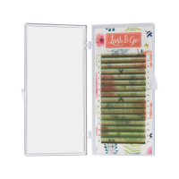 Цветные ресницы Lash&Go (Лэш енд гоу) Светло-зеленый (микс) 16 линий