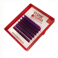 Ресницы Prime Lashes микс, Фиолетовые, 6 линий