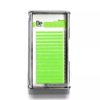 Цветные ресницы Be Perfect Neon Green MIX 16 линий