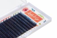 Омбре ресницы Lash&Go (Лэш гоу) (микс) Синий, 6 линий