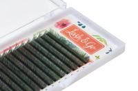 Омбре ресницы Lash&Go (Лэш гоу) (микс) Зеленый, 6 линий