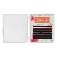Омбре ресницы Lash&Go (Лэш гоу) микс Красный 6 линий
